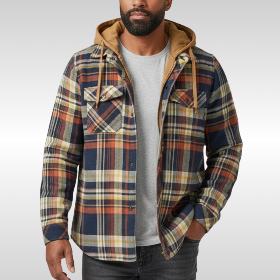 Richard | Veste à Carreaux à Capuche