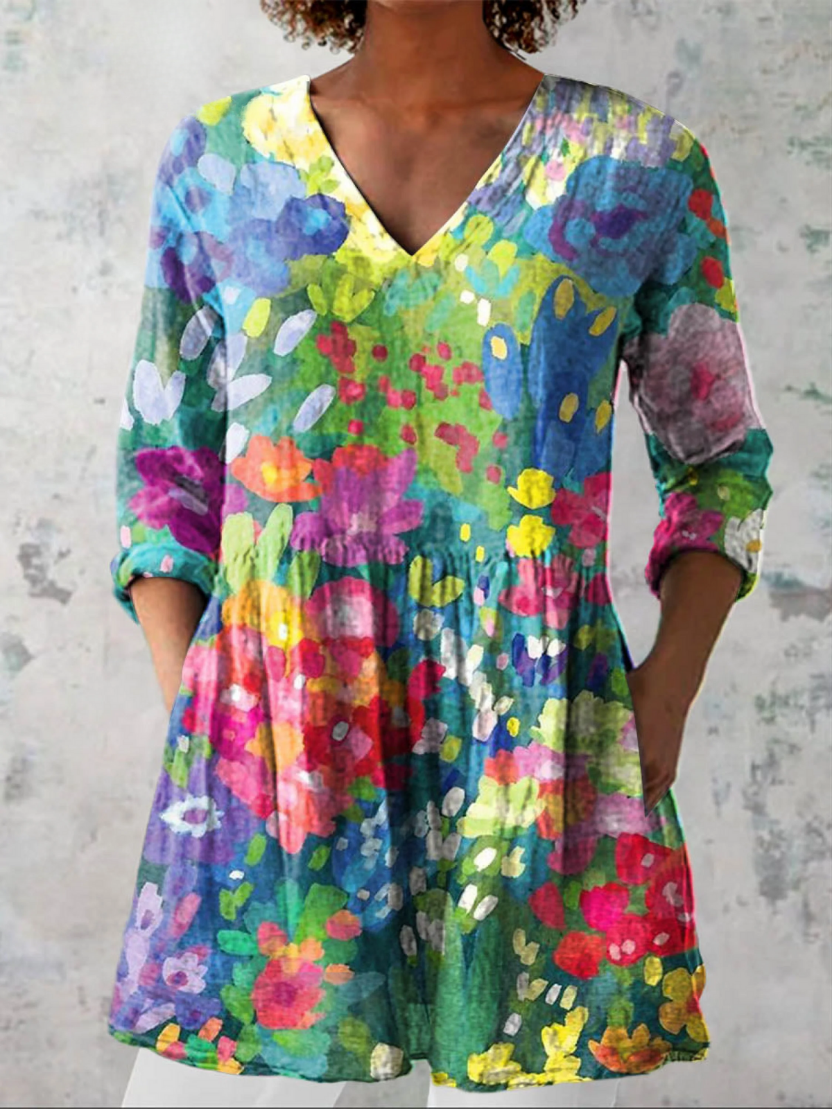 Eden | Chemise Longue à Imprimé Expressif