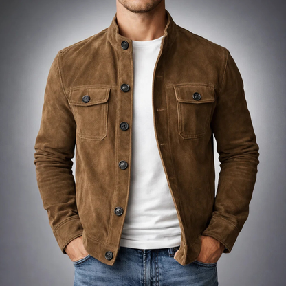 Tommaso | Blouson Bomber en Daim Premium