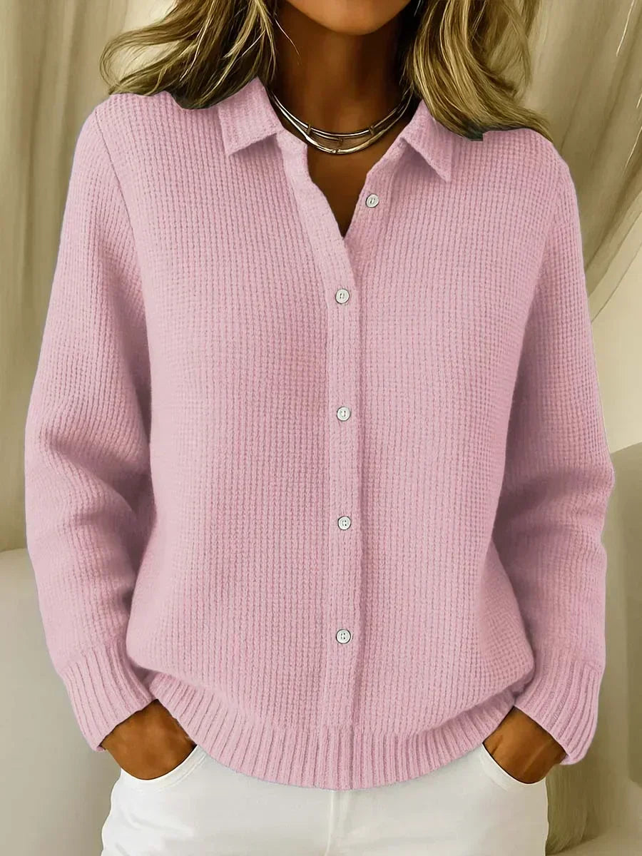 Diletta | Cardigan en Maille Texturée à Boutons