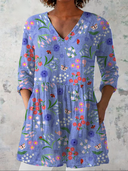 Amelie | Chemise Longue à Imprimé Expressif