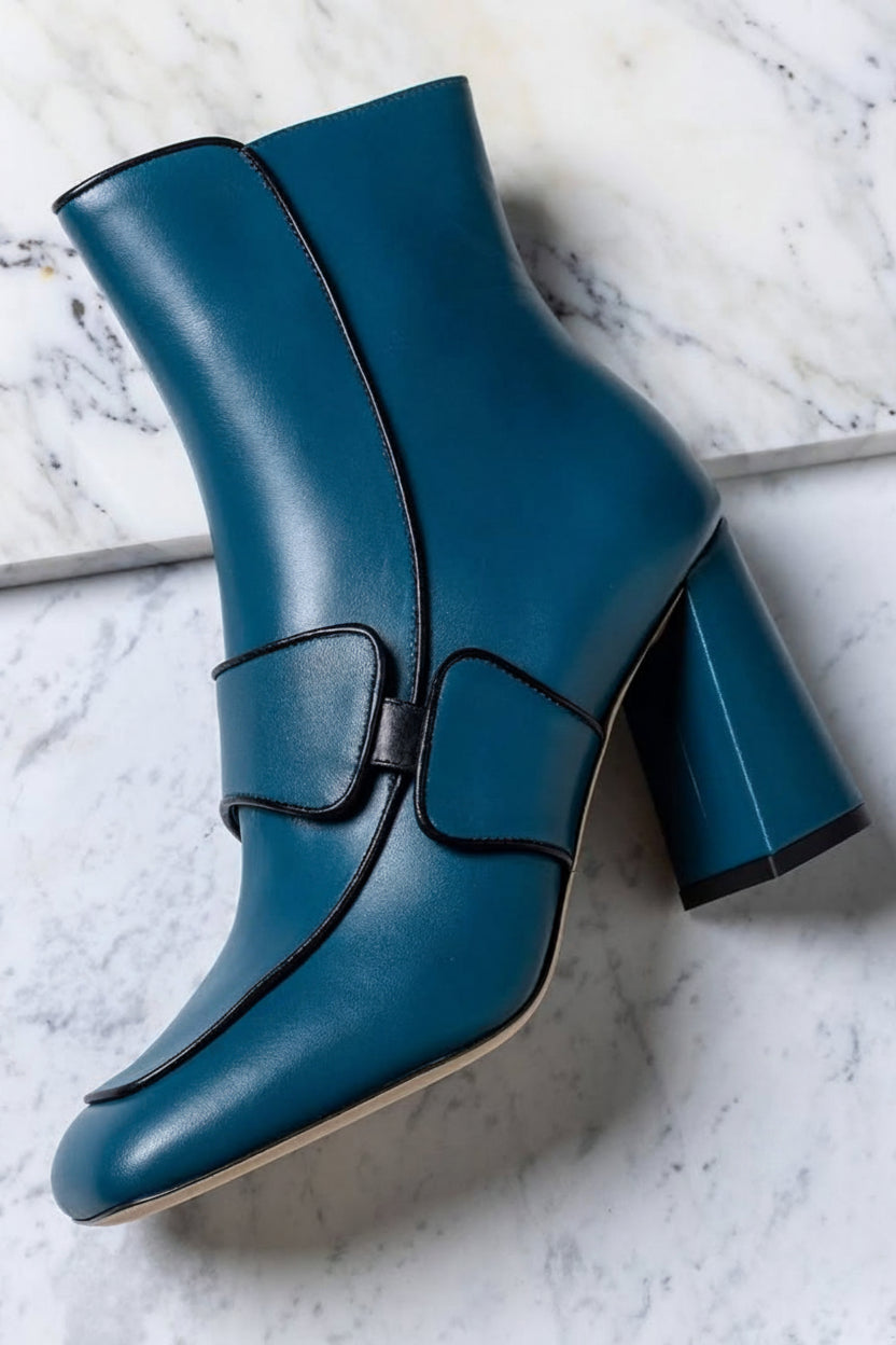 Bottines à talon bloc