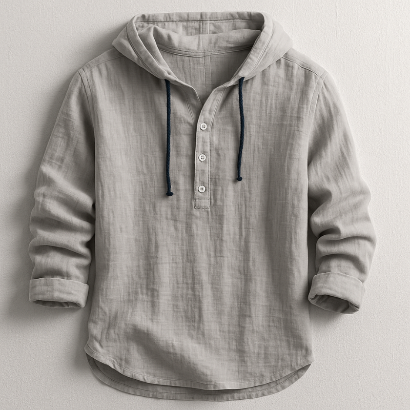 DUMONT | Chemise à capuche en coton