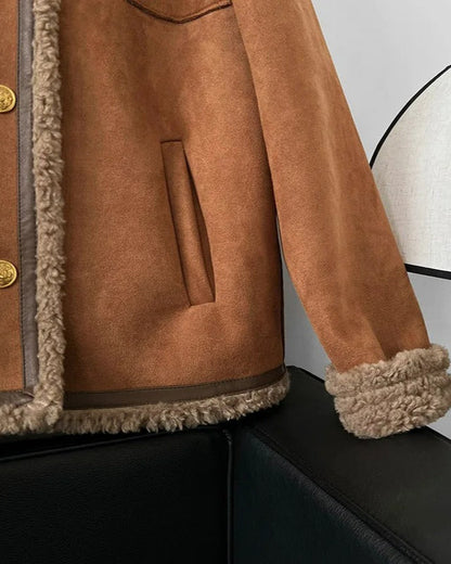 Cora | Veste en Peau Lainée