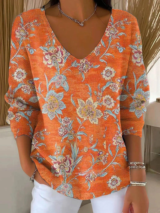 Naledi | Pull Col V Coloré