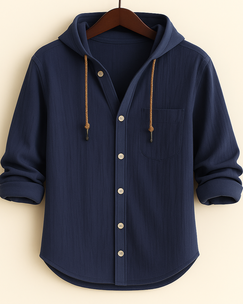 LORENZ | Chemise à capuche en coton