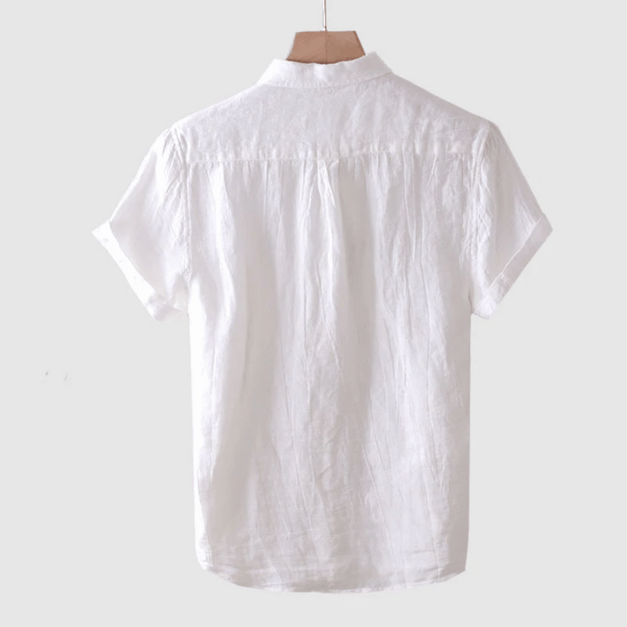 LORENZO | Chemise homme en lin à manches courtes