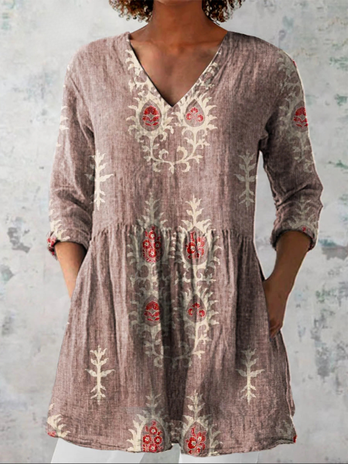 Blair | Chemise Longue à Imprimé Expressif