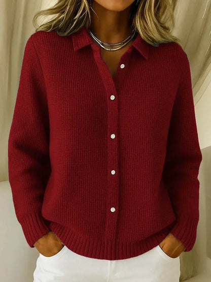 Diletta | Cardigan en Maille Texturée à Boutons