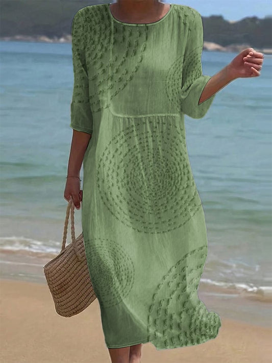 Robe casual femme brodée