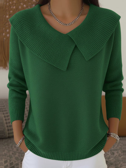 Giulia | Pull Rouge à Col Souple
