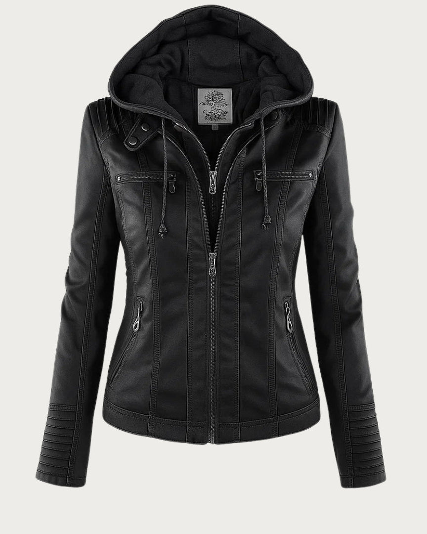 Monica | Veste en Cuir d'Automne