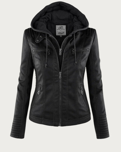 Monica | Veste en Cuir d'Automne