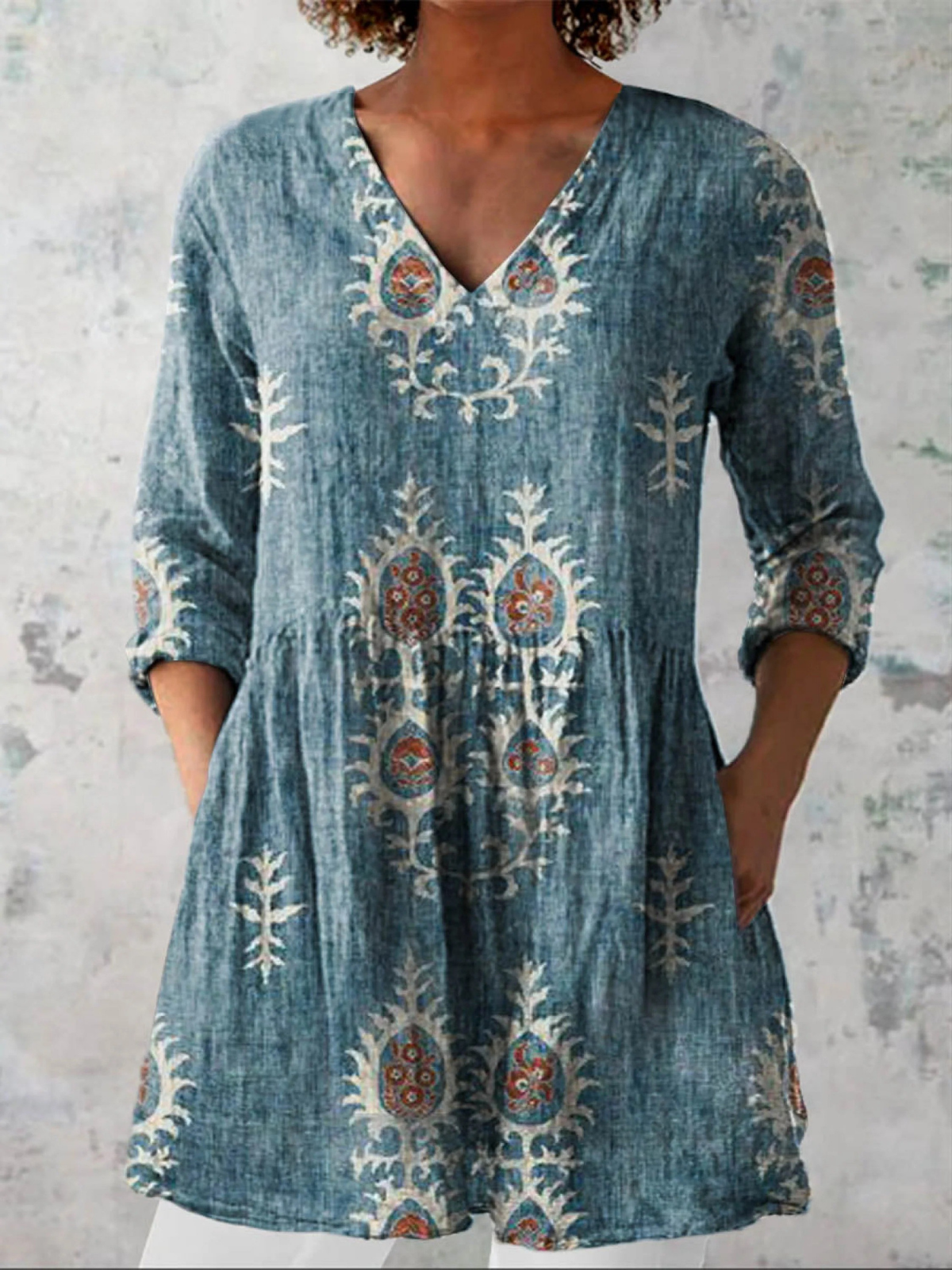 Blair | Chemise Longue à Imprimé Expressif