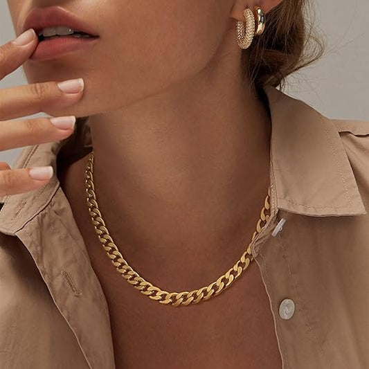 Olivia | Collier Chunky Maille Cubaine