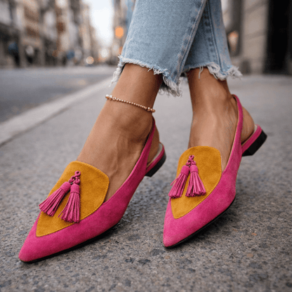 Sofia | Sandales Artisanales à Brides et Pompons