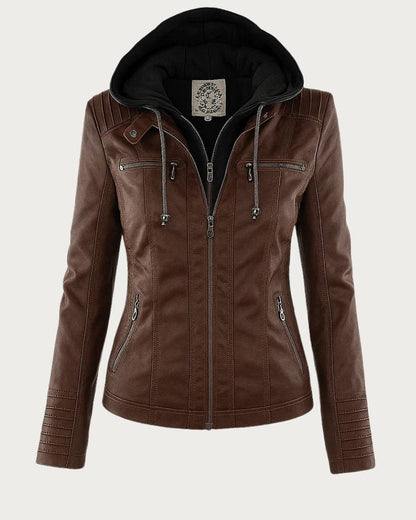 Monica | Veste en Cuir d'Automne