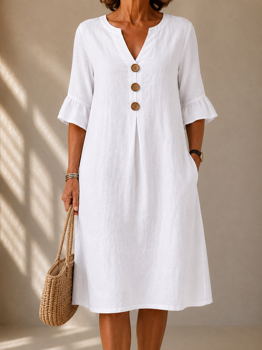 Audrey™ | Robe Boutonnée