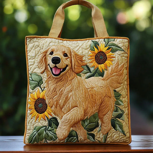 Adele | Sac Matelassé Velours Doré