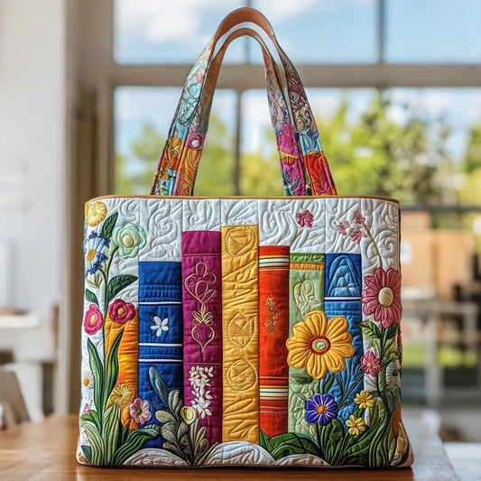 Cinzia | Sac Matelassé Bibliothèque Fleurie