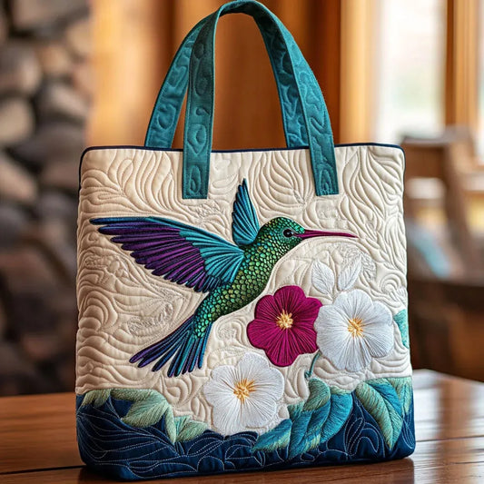 Bruna | Sac Matelassé Fleur Blanche Rembourré