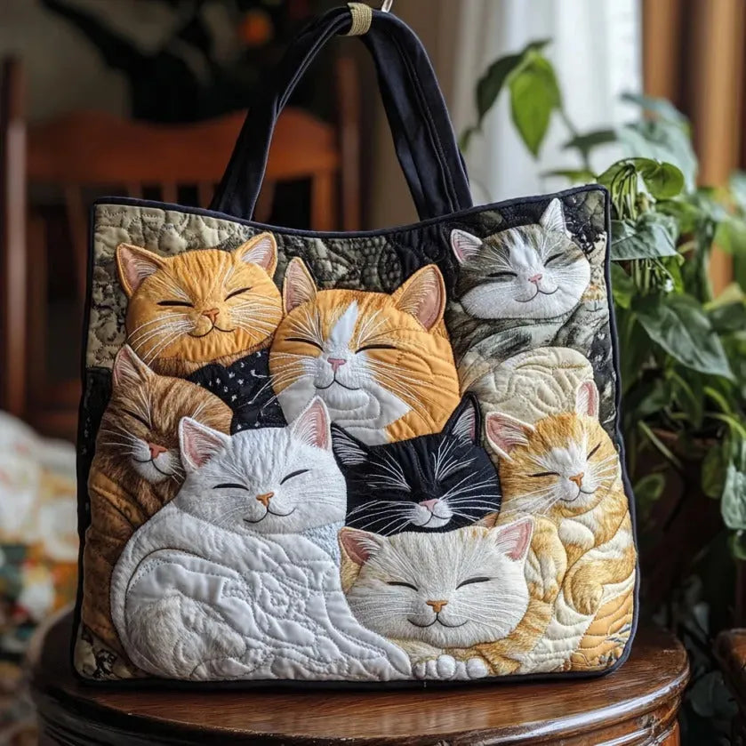 Alice | Sac Matelassé Chats dans les Rêves