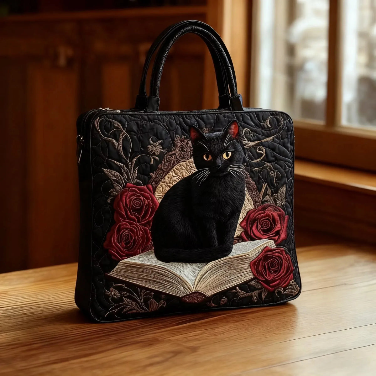 Fiorenza | Sac Matelassé Chat Sombre