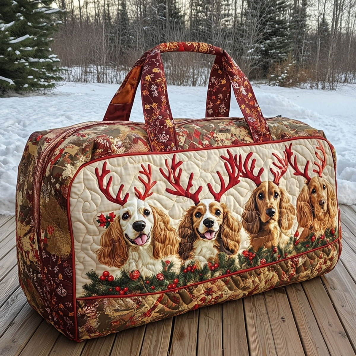 Ombretta | Sac de Voyage Matelassé Cocker Spaniel