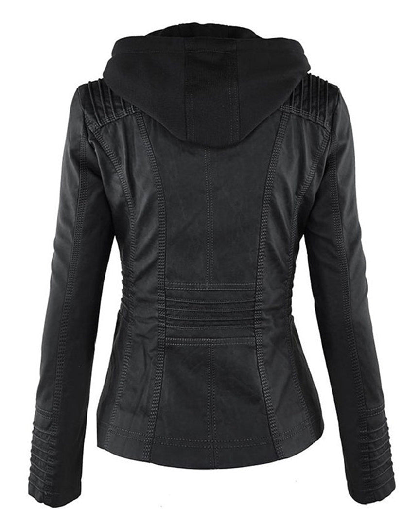 Monica | Veste en Cuir d'Automne