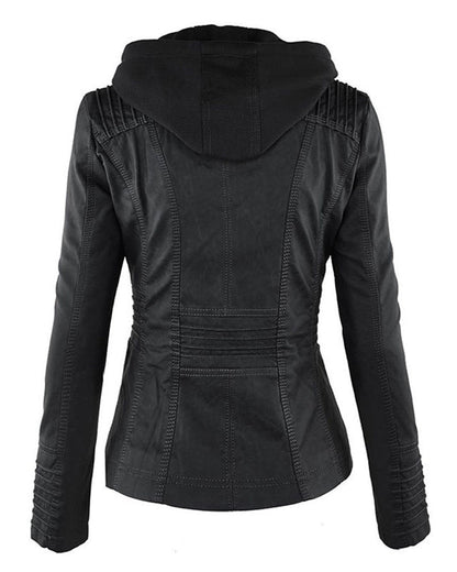Monica | Veste en Cuir d'Automne