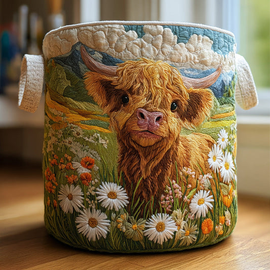 Fleurs des Highlands | Panier à Linge Fait Main