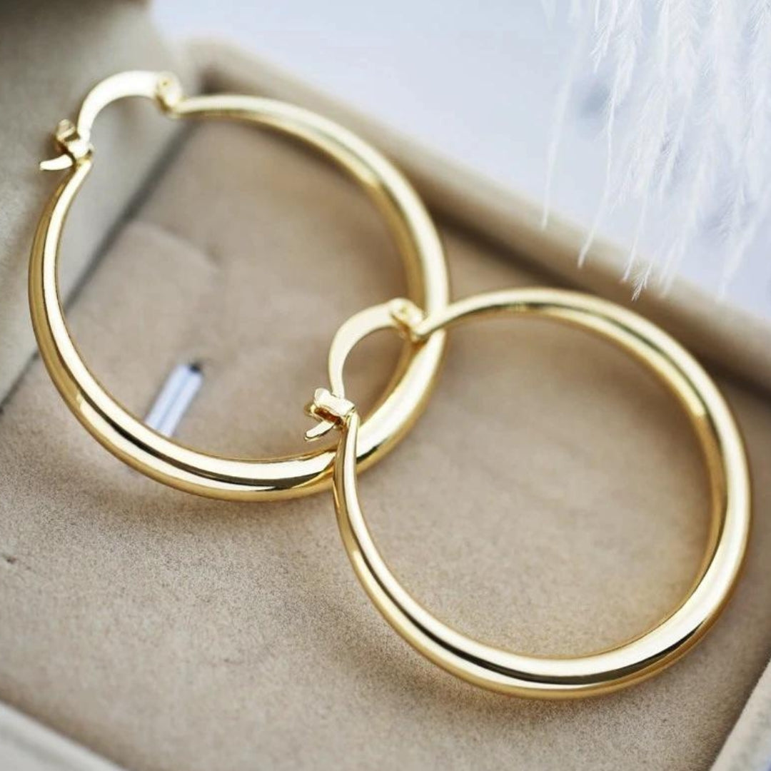 Elisa | Boucles d'Oreilles Dorées Statement