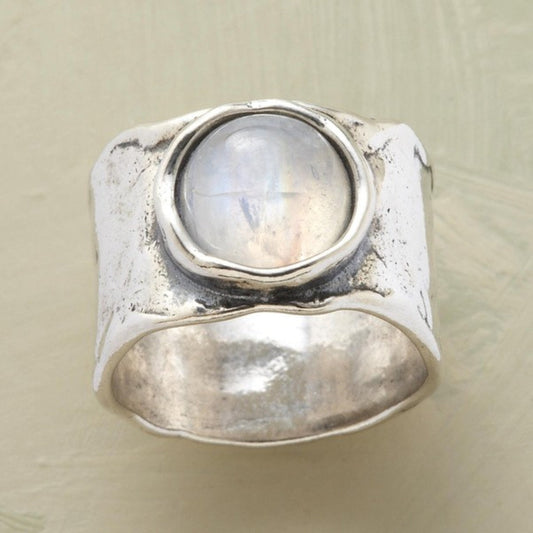 Viola | Bague Bohème Pierre de Lune