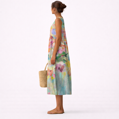 Karla™ | Robe Midi Multicolore Élégante