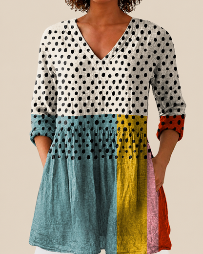Nola | Chemise Longue à Imprimé Expressif