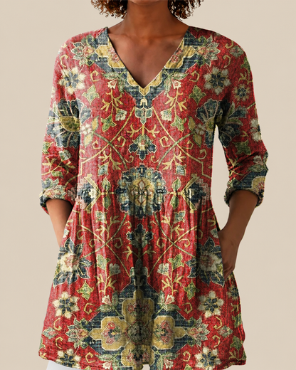 Wren | Chemise Longue à Imprimé Expressif