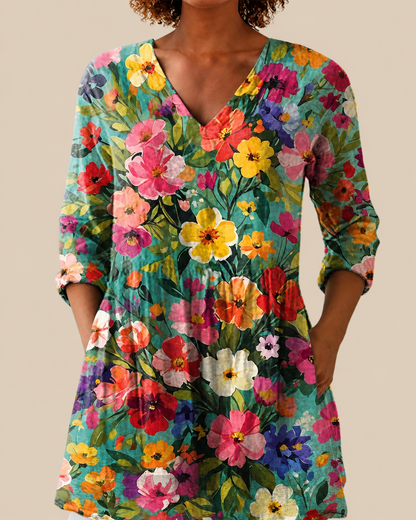 Keira | Chemise Longue à Imprimé Expressif