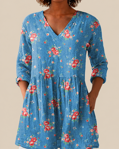 Ayla | Chemise Longue à Imprimé Expressif