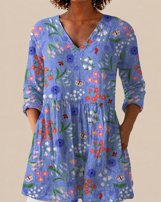 Amelie | Chemise Longue à Imprimé Expressif