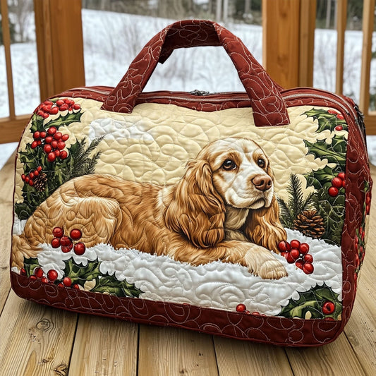 Angelica | Sac de Voyage Matelassé Cocker Spaniel
