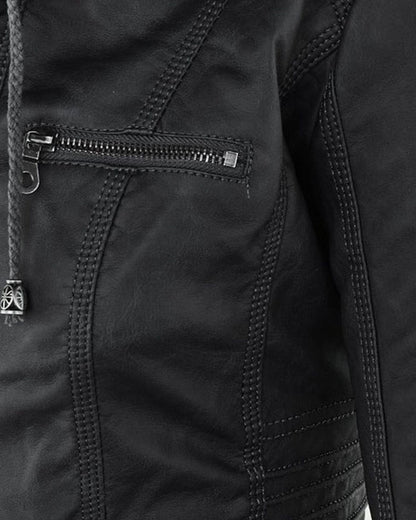 Monica | Veste en Cuir d'Automne