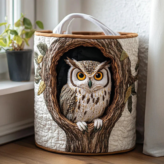 Hibou | Panier à Linge Fait Main