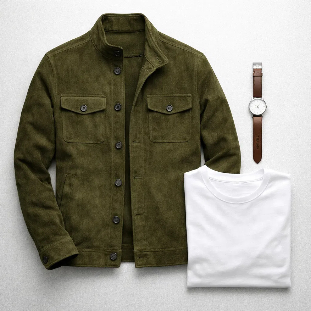 LORENZO | Veste homme en daim