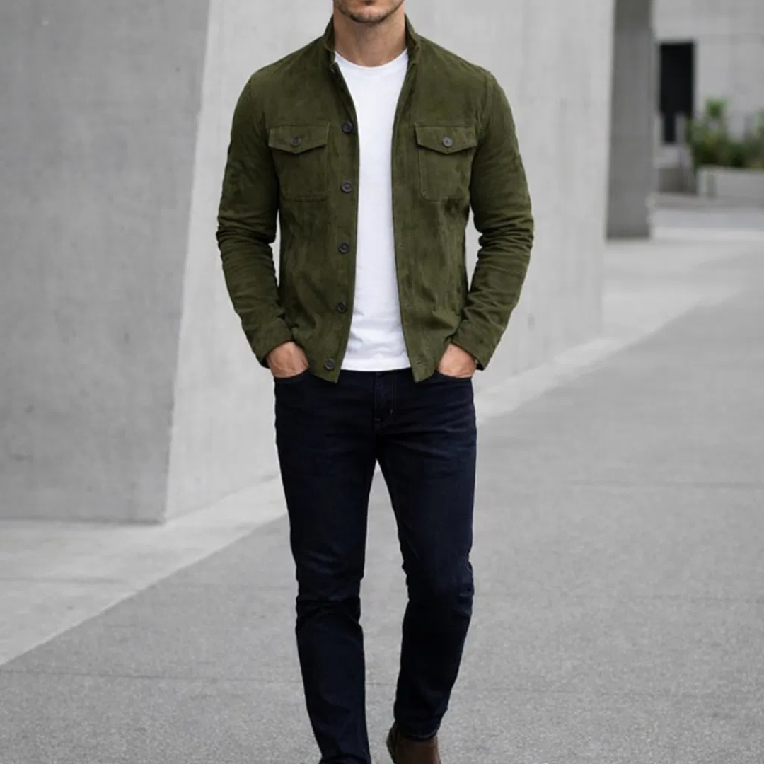 LORENZO | Veste homme en daim