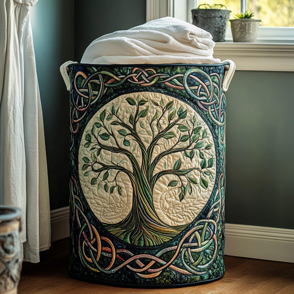 Arbre Vert | Panier à Linge Fait Main