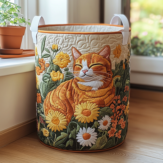 Chat de la Forêt | Panier à Linge Fait Main