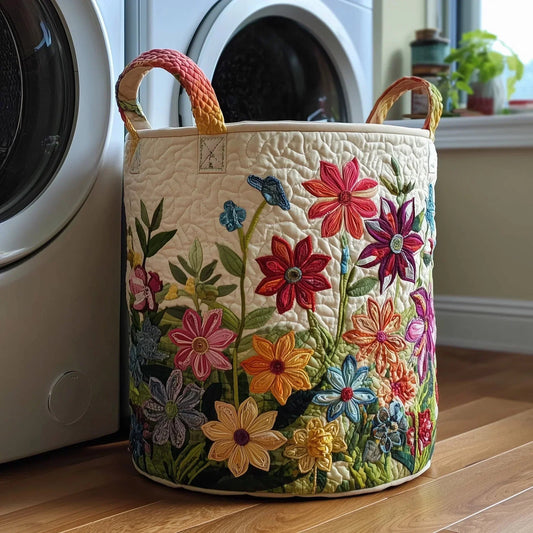 Fleurs | Panier à Linge Fait Main