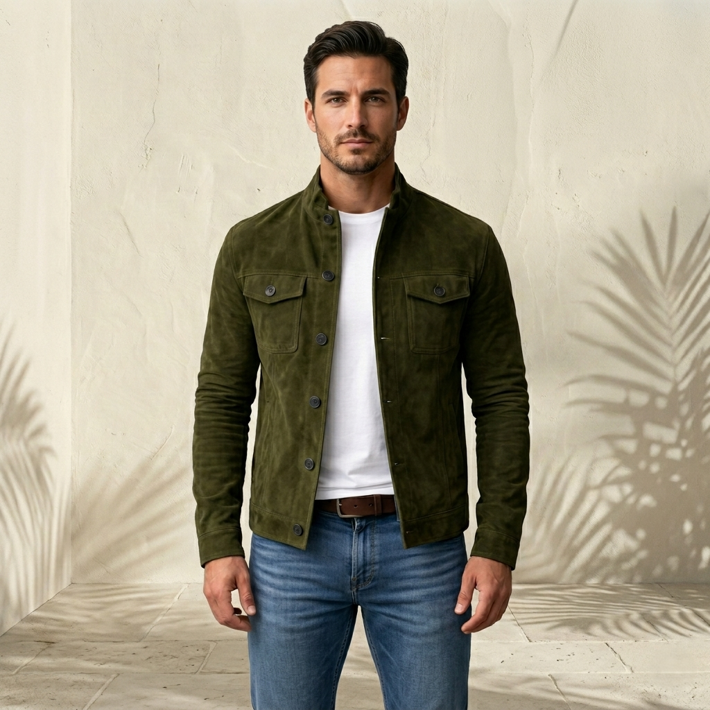 LORENZO | Veste homme en daim