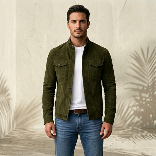 LORENZO | Veste homme en daim
