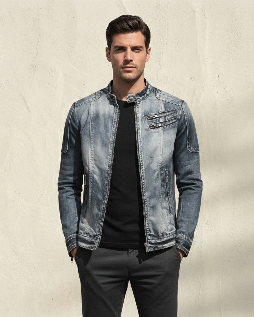 ALESSIO | Veste homme en denim de saison
